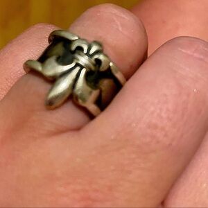 Mignon Faget famous Fleur de Lis ring Silver​